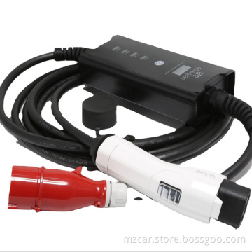 Europese standaard 13A/16A NIEUWE ENERGIE ELEKTRISCHE VOERTUIG LADER SCHERM Display Huishoudig Portable Laying Gun 3,5 kW